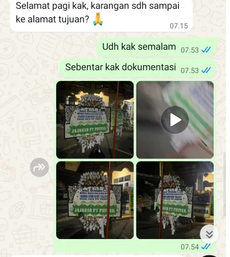 Pengiriman Papan Bunga Selamat Parigi Baru