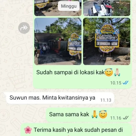 Pengiriman Papan Bunga Duka Parigi Baru