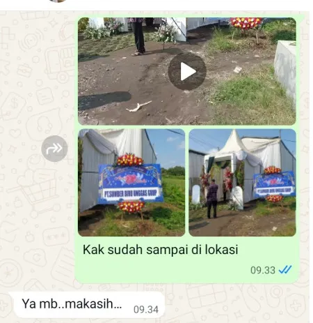 Pengiriman Karangan Bunga Parigi Baru