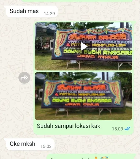 Pengiriman Papan Bunga Parigi Baru