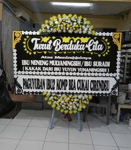 Papan Bunga Duka Parigi Baru